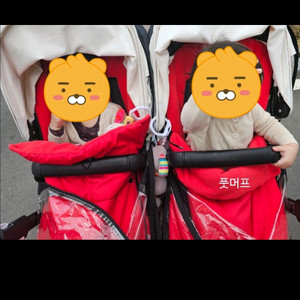 부가부 유모차 풋머프. 시트라이너. 쌍둥이가능 이미지