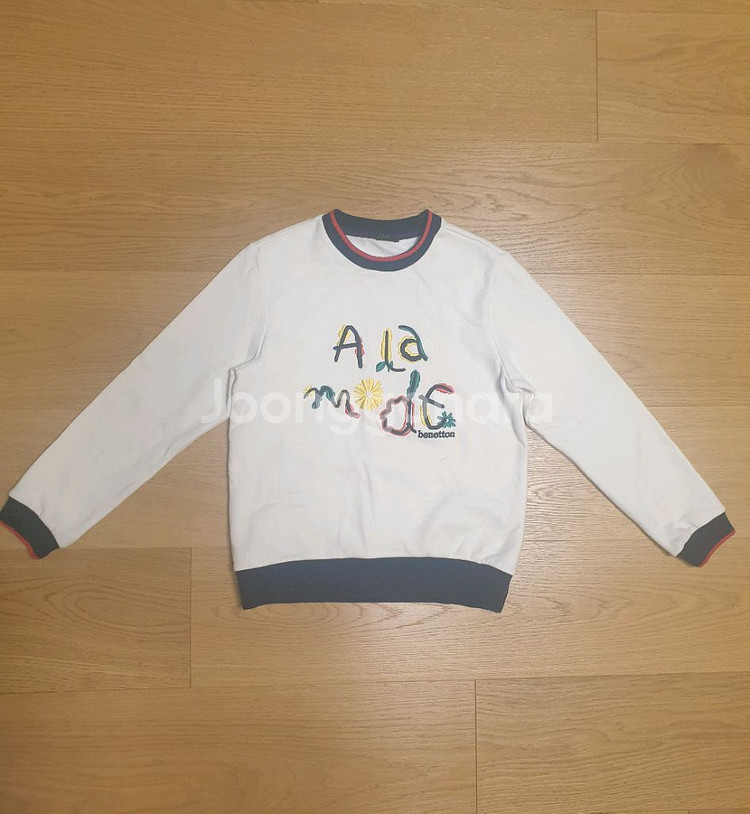 (145) 베네통키즈 기모 티셔츠--0