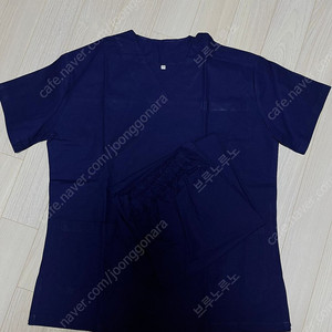 병원유니폼 간호복 수술복 스크럽복 수술복상하세트 여성용 브이넥 네이비 이미지