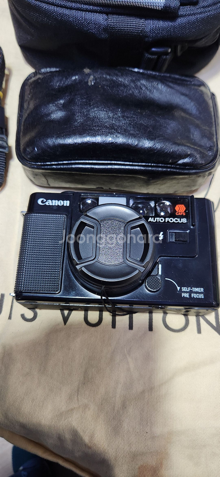 캐논af35m(a급), aa2개기능정상, 캐논렌즈38/2.5, 케이스, 캐논카메라가방.--5