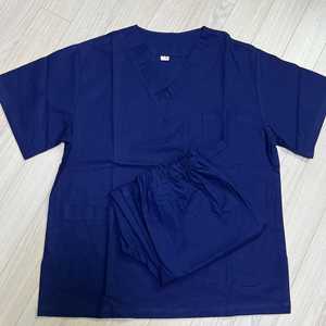 병원유니폼 간호복 수술복 스크럽복 수술복상하세트 남성용 브이넥 네이비 이미지