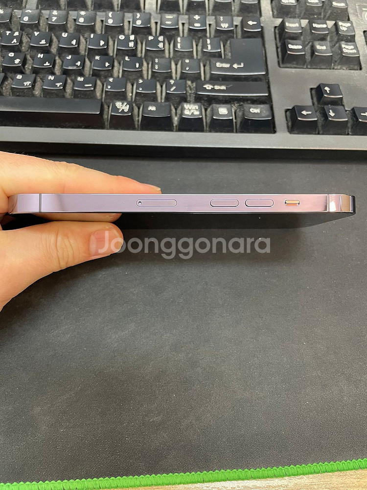 아이폰14프로 퍼플 256GB 배터리87% 가성비좋은 중고45만3천팝니다--6