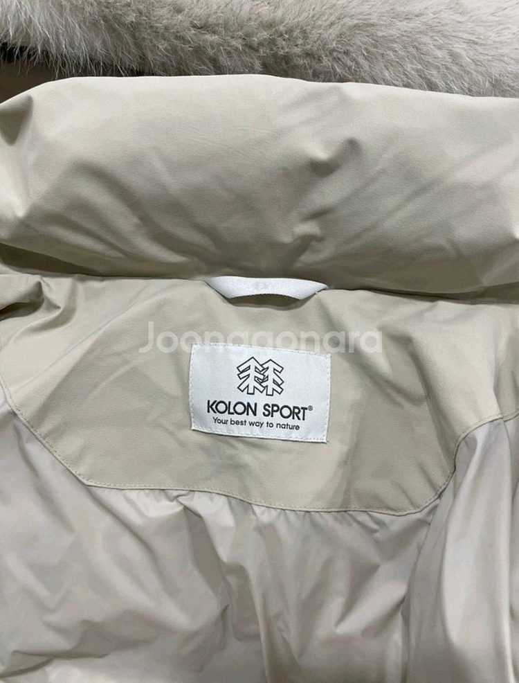 코오롱 폭스퍼 구스패딩 새거급 95M 롱패딩--1