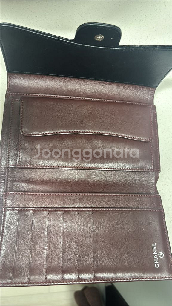 샤넬 캐비어 장지갑--2