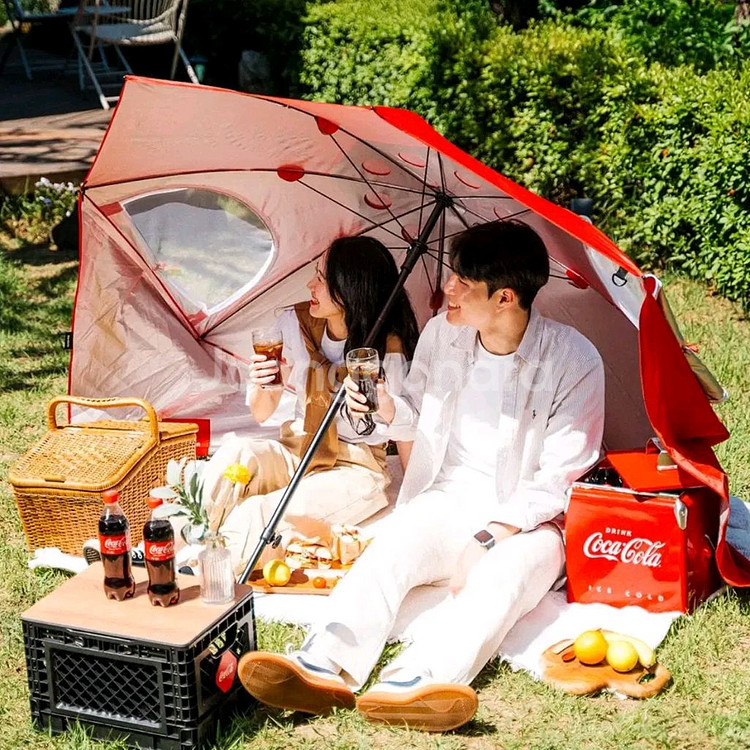 원더풀 코카콜라 2인 파라솔--1