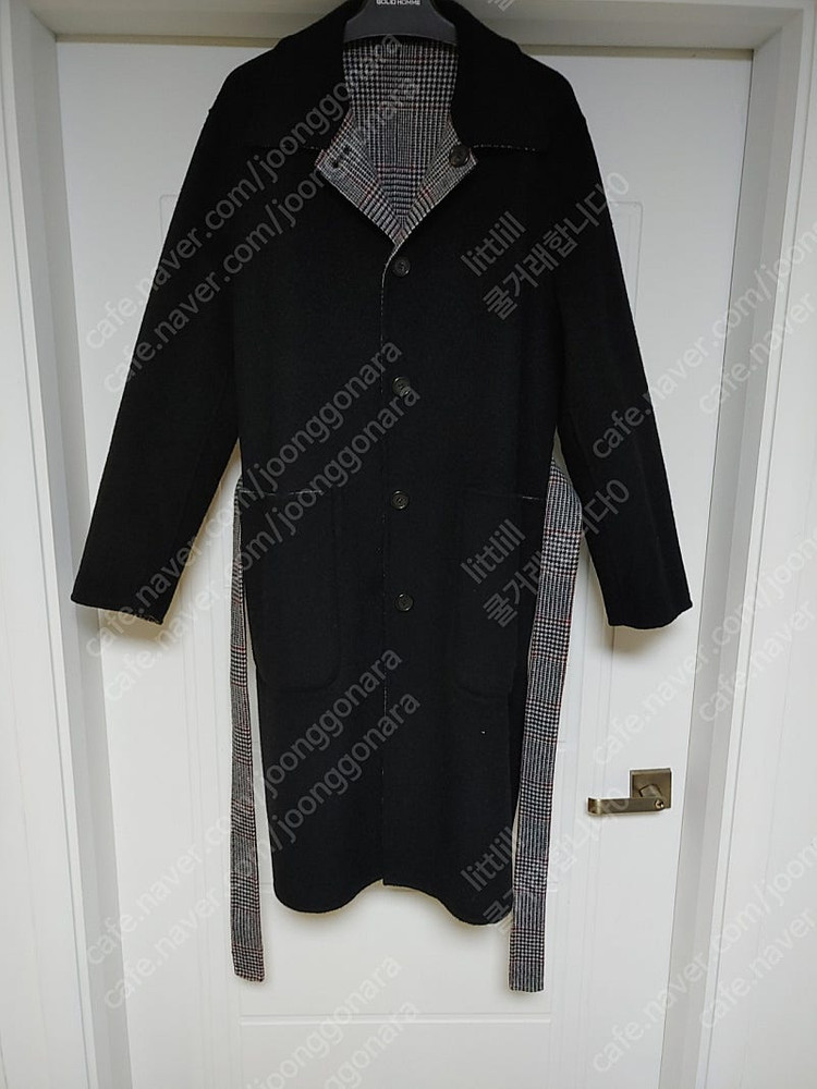 송지오 리버시블 코트 급처--5