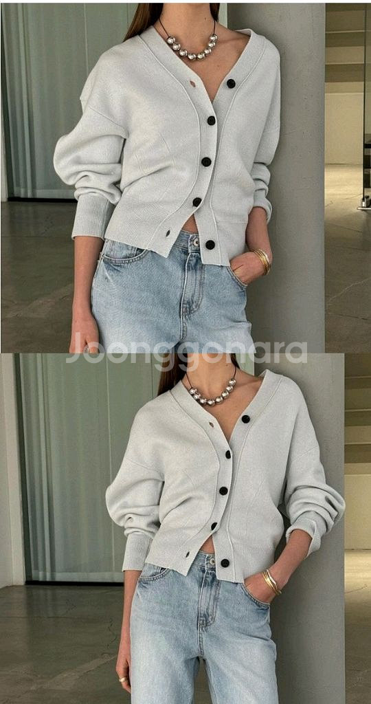 LMT 더베이지스 스프링 란느 자켓 가디건--1