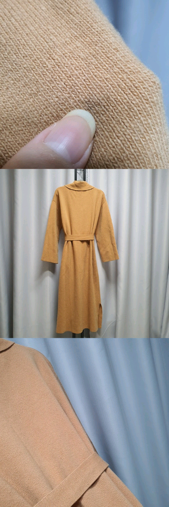 시에 더실루엣 벨트 롱 가디건--3