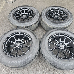 #모하비전용 벤조18인치 블랙유광 휠타이어 세트 팝니다.265 60 18