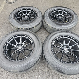 #모하비전용 벤조18인치 블랙유광 휠타이어 세트 팝니다.265 60 18