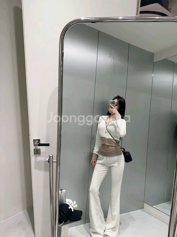 새상품 수입의류 로우핏 투톤팬츠 투피스 상하의 세트--7