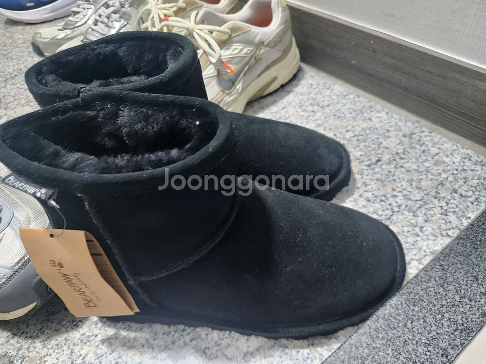 베어파우 bearpaw 블랙 어그 부츠 새상품--1