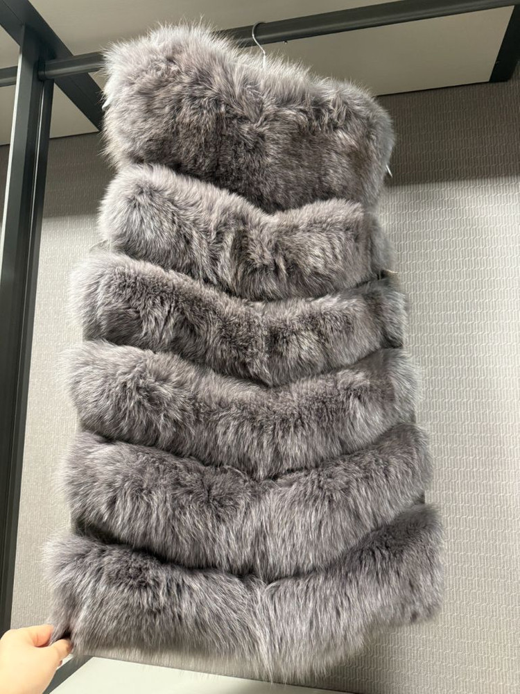 리얼폭스 퍼 조끼 (새상품)--1