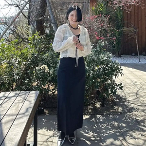블랙/화이트 드니 커밍 도트 블라우스 이미지