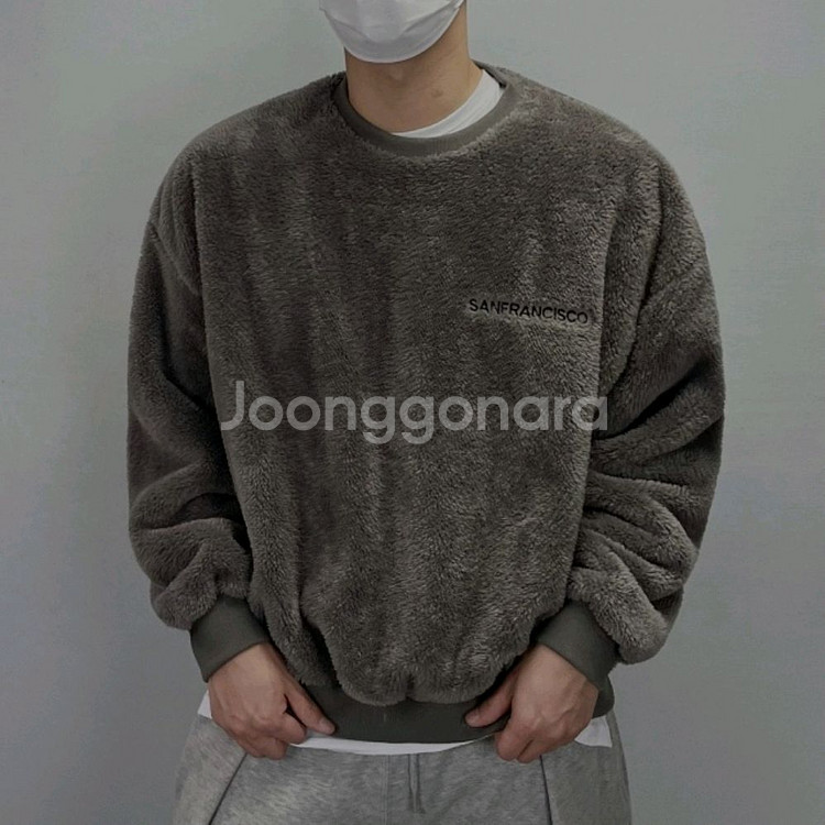 양털 오버핏 맨투맨 판매--0