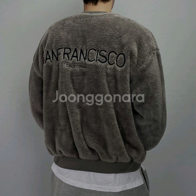 양털 오버핏 맨투맨 판매--1