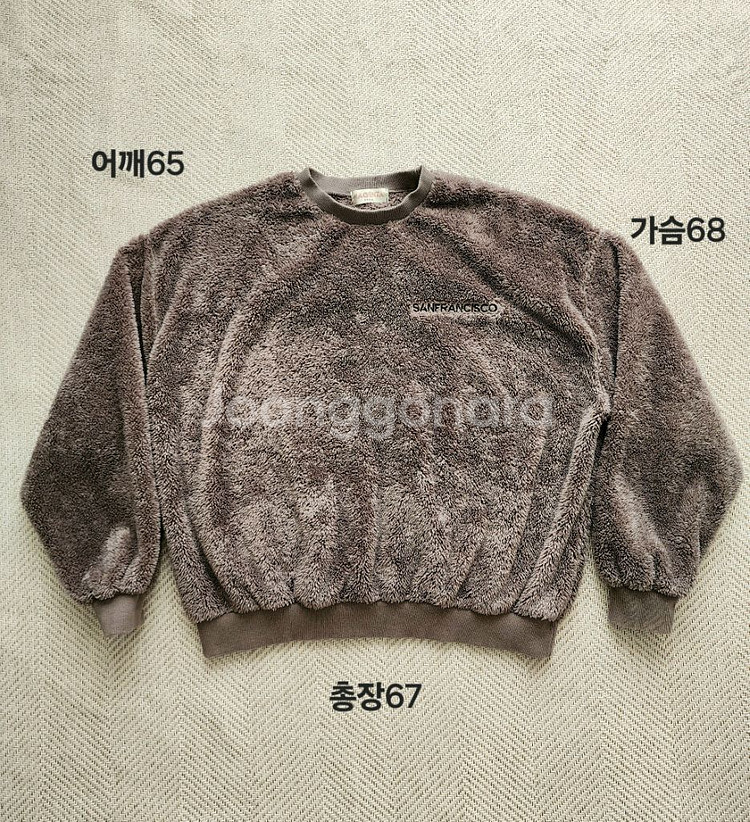 양털 오버핏 맨투맨 판매--2