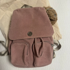 미닛뮤트 코듀로이 백팩 핑크 이미지