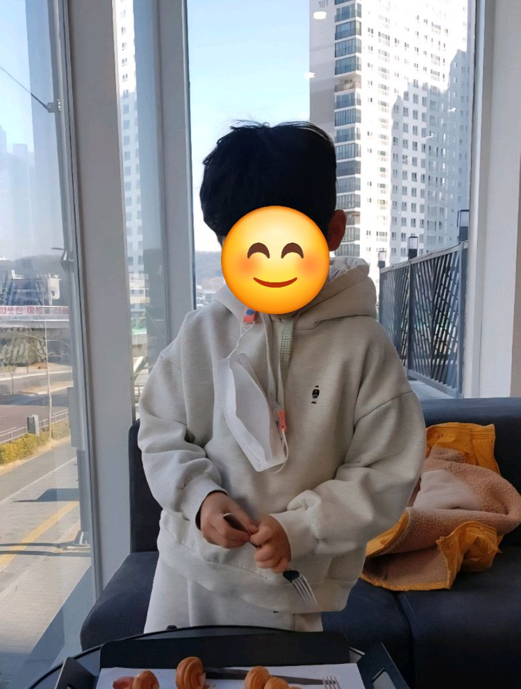 로이아동복 기모상하세트 오트밀 색상 2XL 팔아요--3