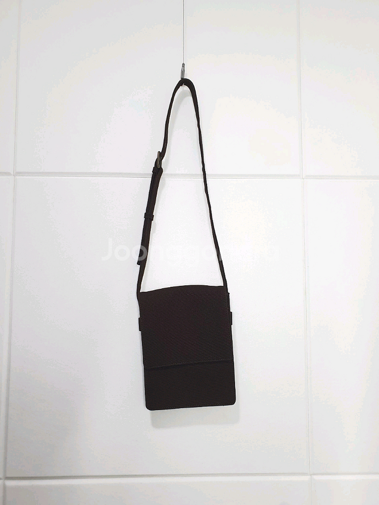 스튜디오톰보이 브라운 패브릭 미니 크로스백--0