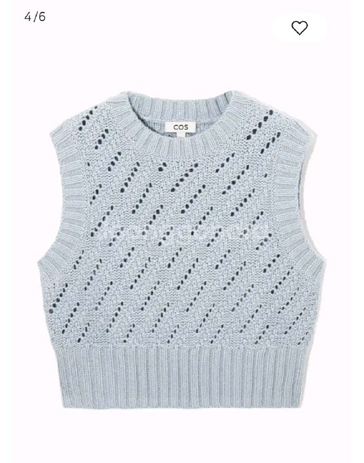 코스 COS 포인텔 니트 베스트 사이즈 EUR M--0