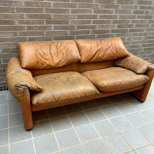 까시나 마라룽가 빈티지 가죽 소파