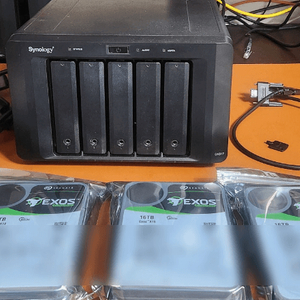 시놀로지 DX517 +HDD EXOS X18 80테라[AS28년]