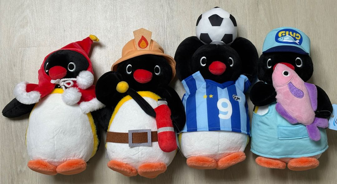 핑구 핑가 보따리, 물고기 키링, 중형 인형 모음--1