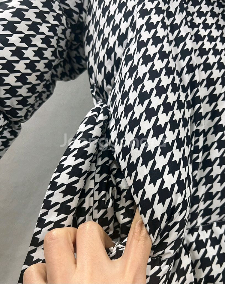 구즈) 하운드체크 오리털패딩--4