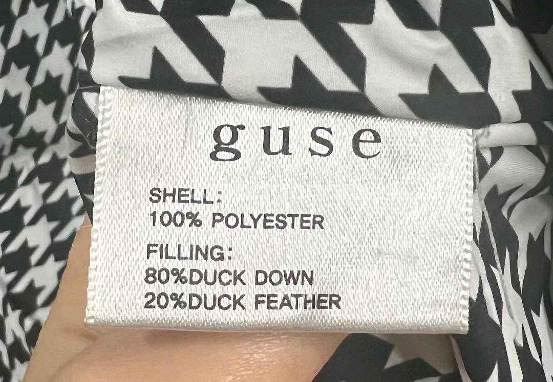 구즈) 하운드체크 오리털패딩--5