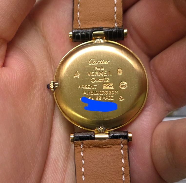 레어] 빈티지 까르띠에 머스트드 방돔 희귀 트리니티 미--5