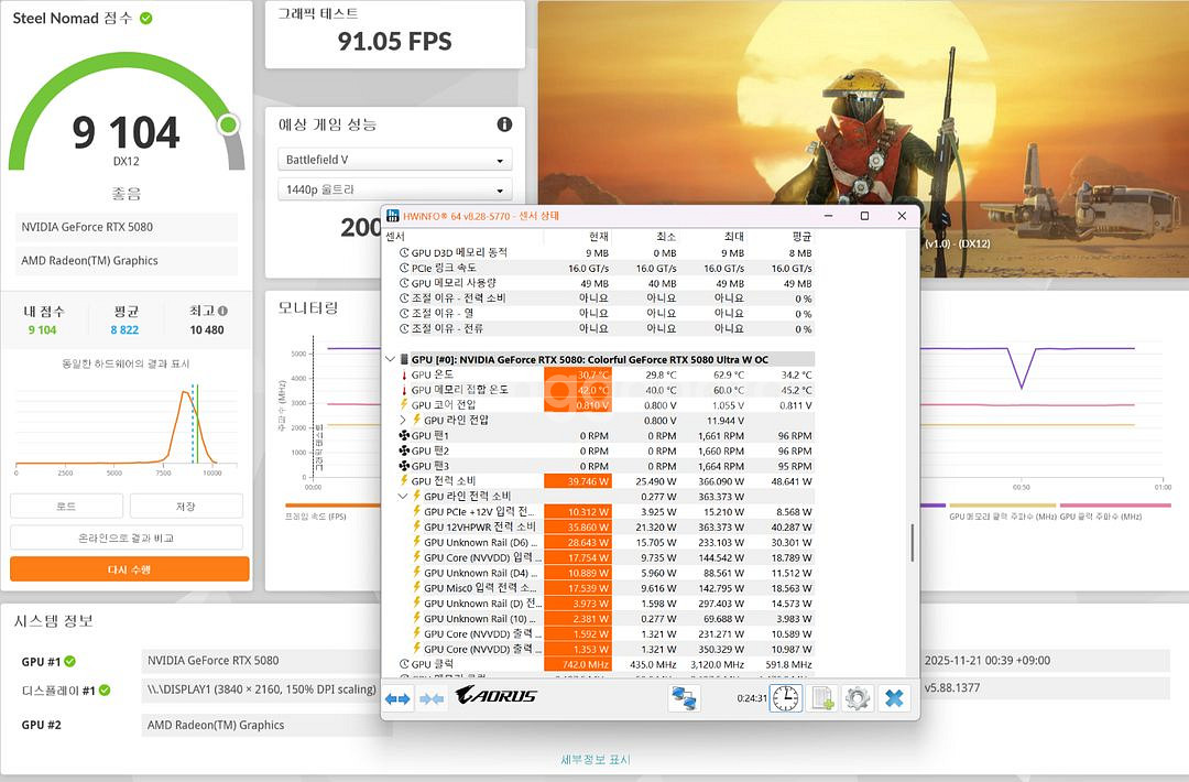 9800x3d 5080 초하이엔드 데스크탑 팝니다--5
