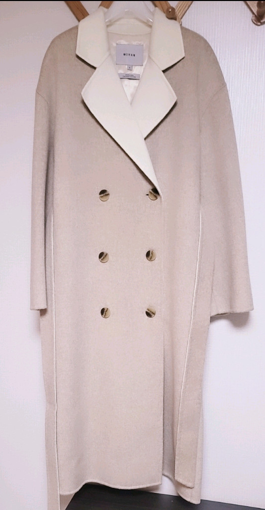 모한 겨울 코트 핸드메이드 코트 새상품 택포 쿨거래시네고 가능 이미지