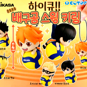 하이큐 배구공 스윙 키링 가챠