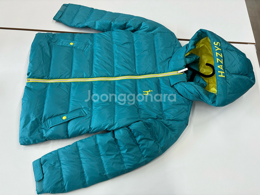 헤지스 150 오리털 후드 패딩 키즈 150 남아 150 여아 150--0