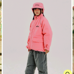 히로 라인배색 스노우팬츠 차콜 160/170