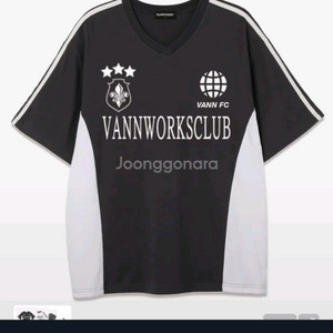 밴웍스 스포티 블록코어 브이넥 반팔 티셔츠 블랙 2xl