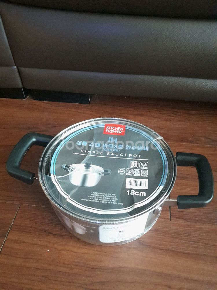 키친플라워 심플 스텐 바닥3중 양수냄비 판매--0