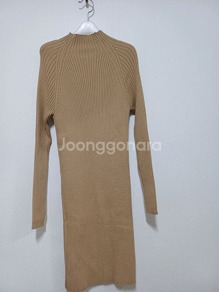 반목 골지 니트 원피스--0