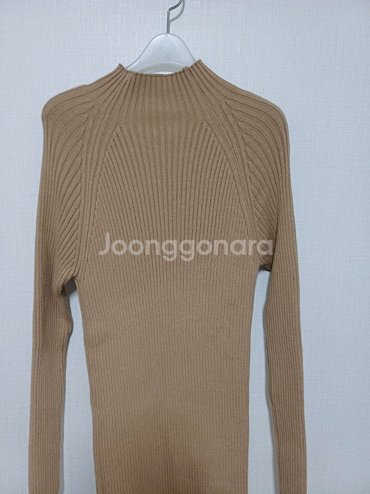 반목 골지 니트 원피스--1