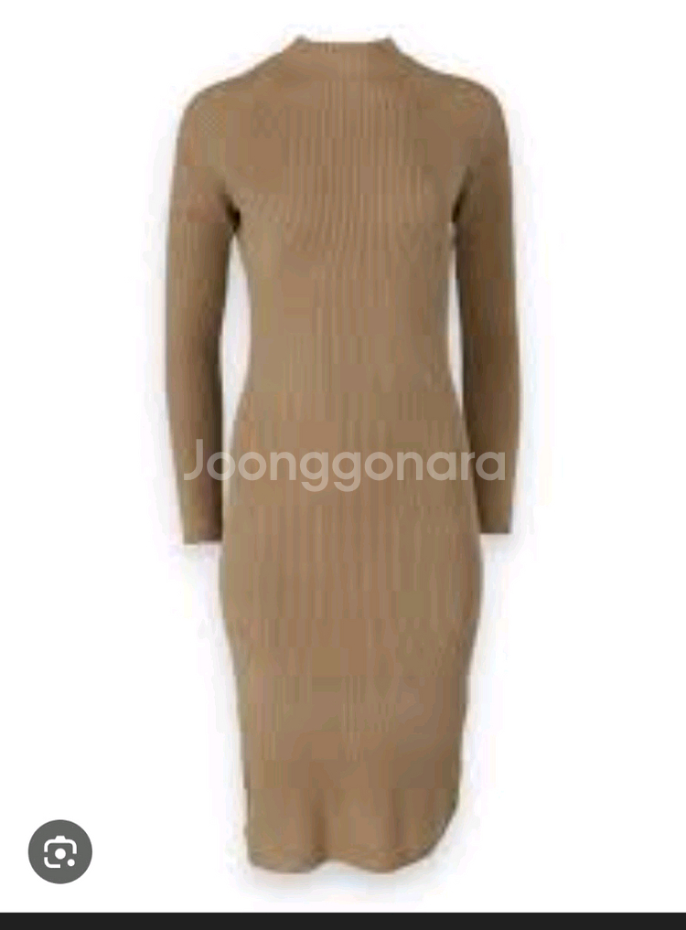 반목 골지 니트 원피스--2