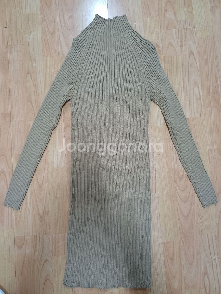 반목 골지 니트 원피스--4