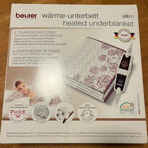 Beurer UB80 전기요, 싱글 사이즈입니다.