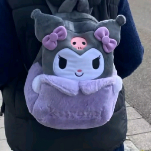 새상품) 산리오 캐릭터 쿠로미 인형 어린이 가방