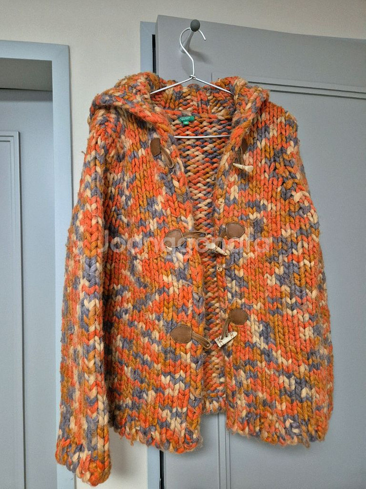 베네통 핸드메이드 니트 풀오버--0