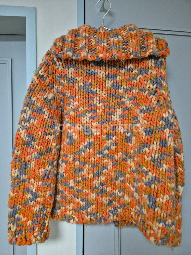 베네통 핸드메이드 니트 풀오버--1