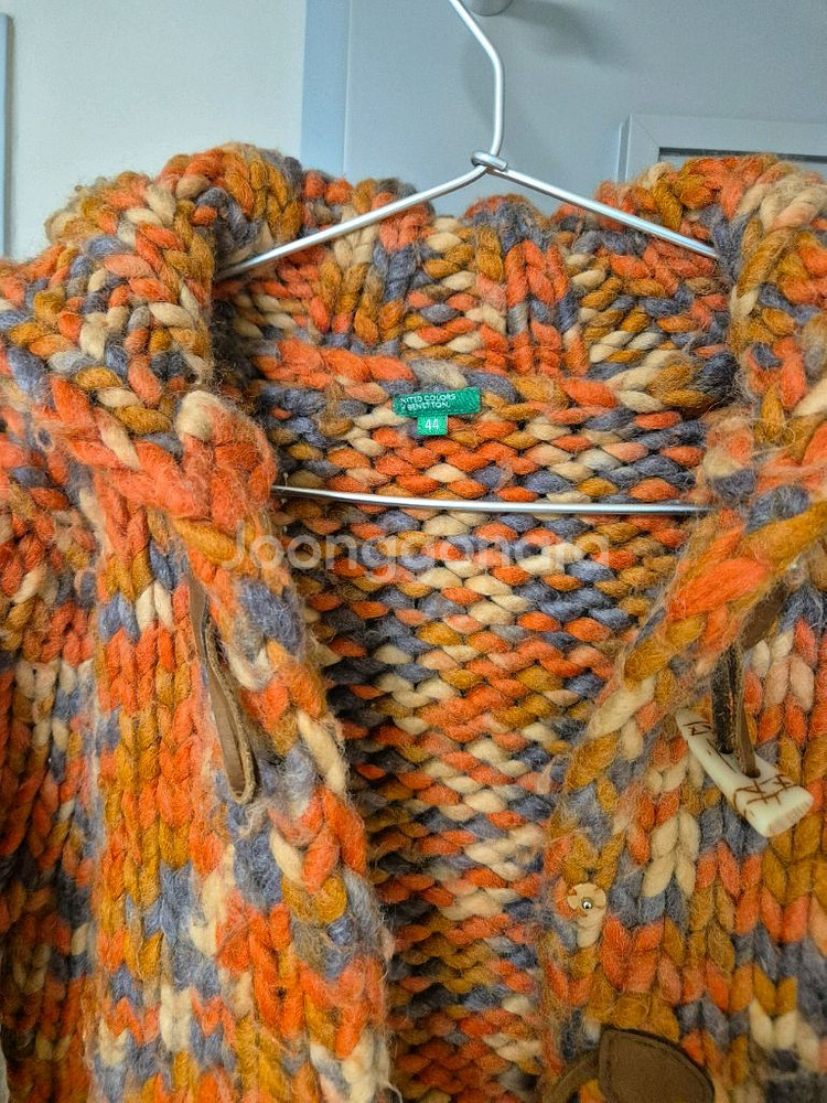 베네통 핸드메이드 니트 풀오버--3