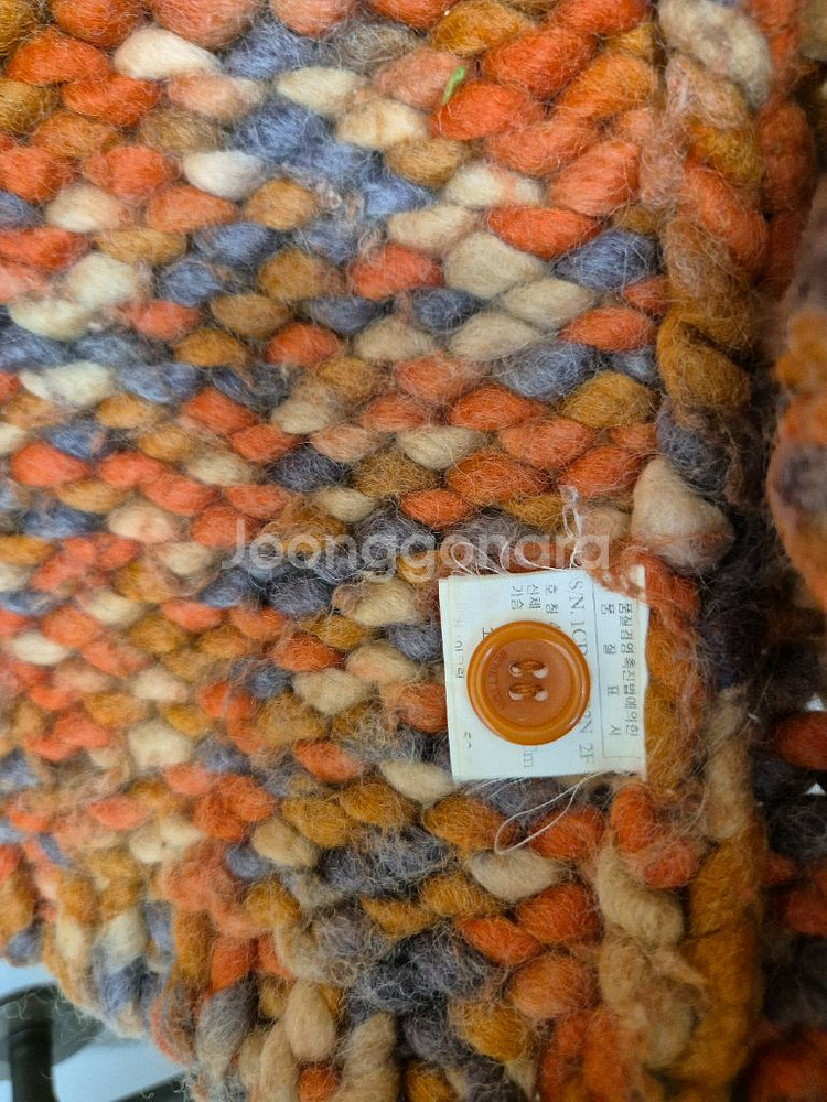 베네통 핸드메이드 니트 풀오버--4