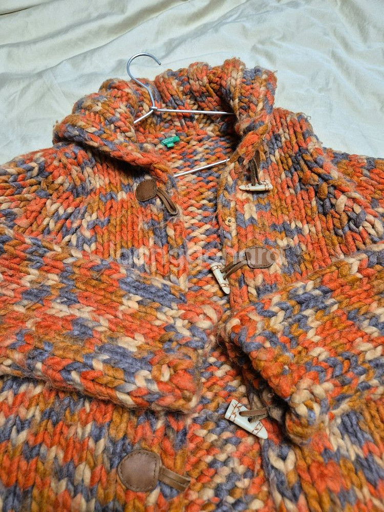 베네통 핸드메이드 니트 풀오버--6