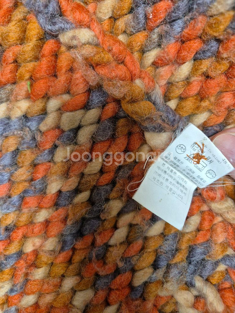 베네통 핸드메이드 니트 풀오버--8